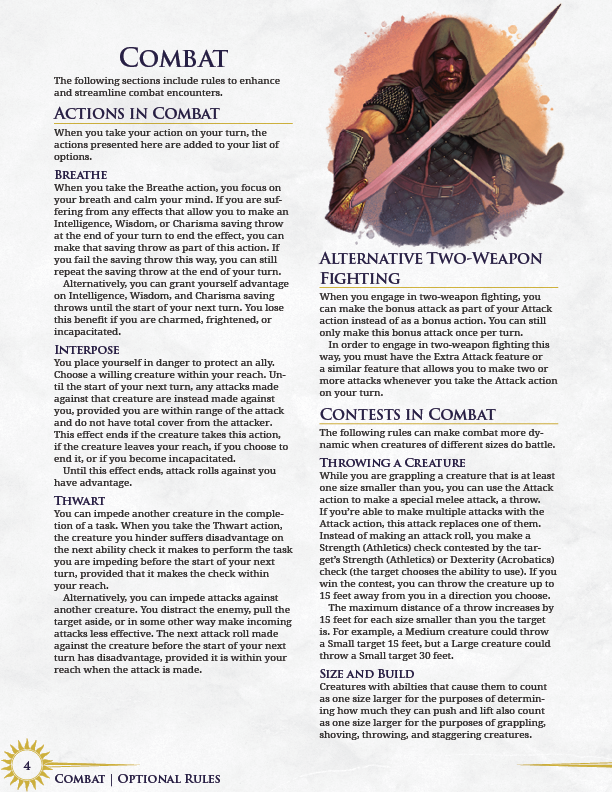 Optional Rules | 5e