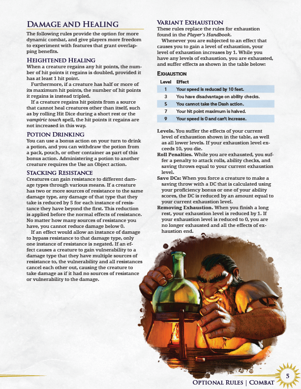 Optional Rules | 5e