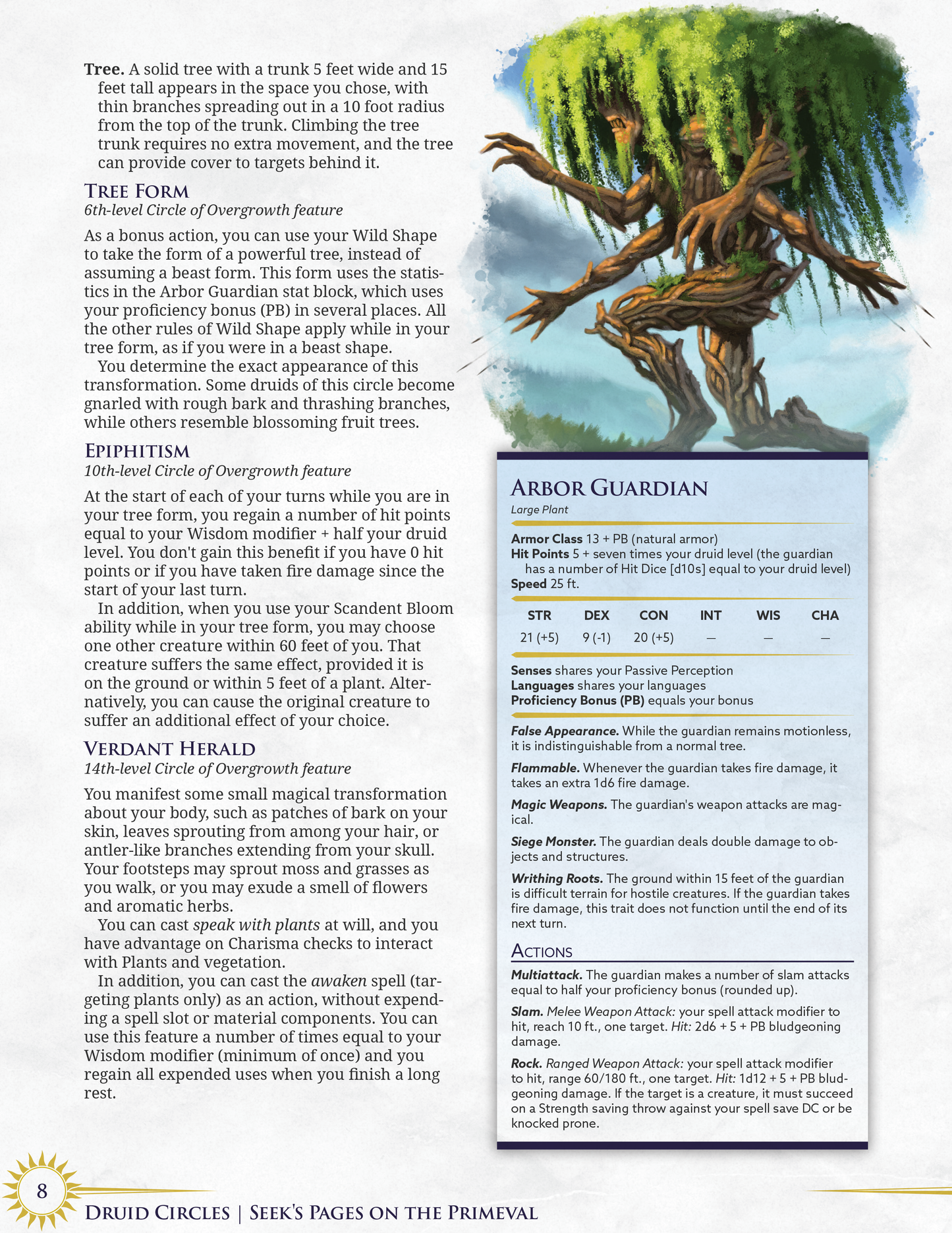 Seek's Pages on the Primeval | Druid 5e