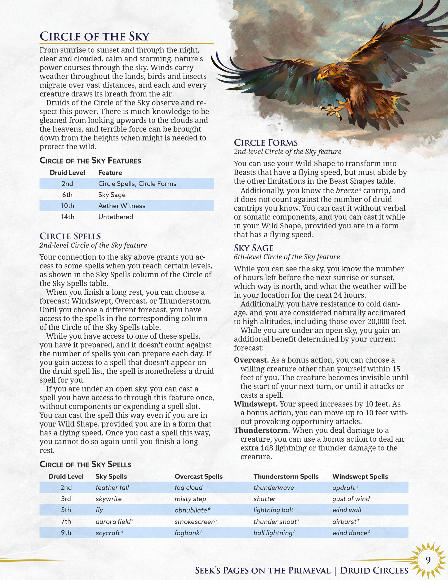 Seek's Pages on the Primeval | Druid 5e