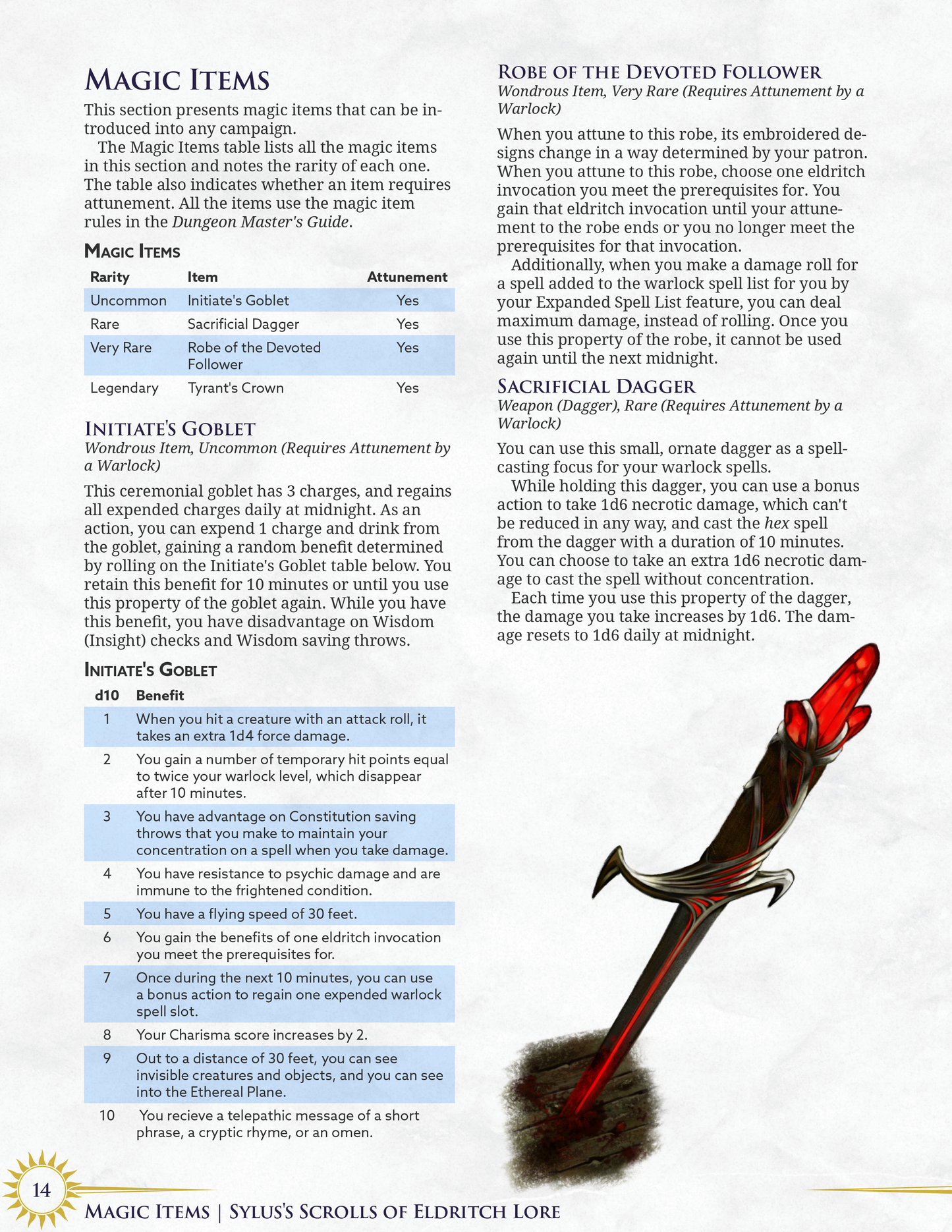 Sylus's Scrolls of Eldritch Lore | Warlock 5e