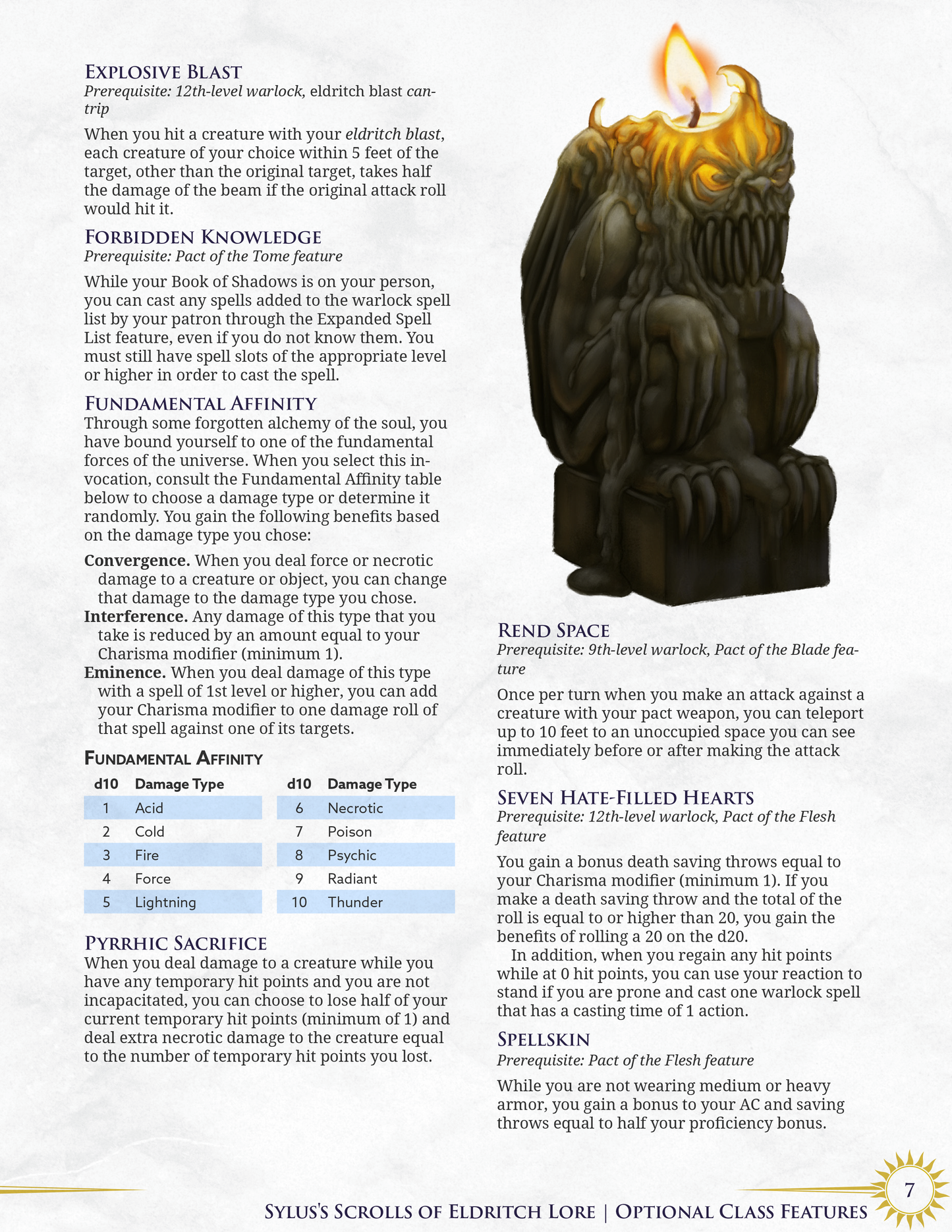 Sylus's Scrolls of Eldritch Lore | Warlock 5e